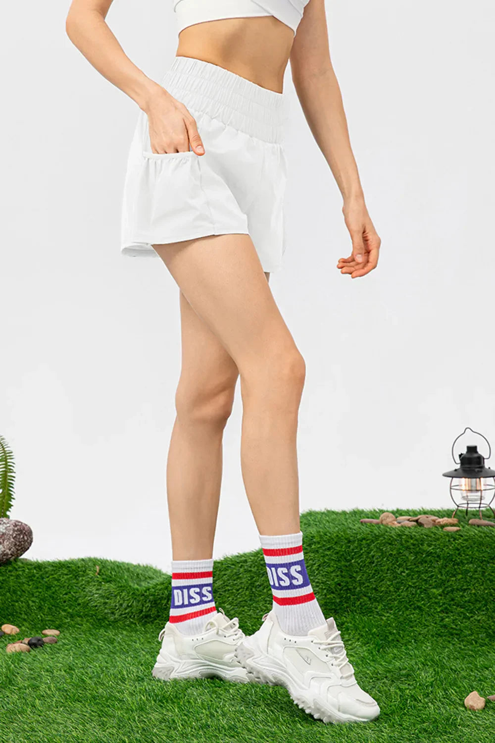 Waist Pocketed Active Shorts DJPT