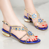 Sandals Women's Summer 2025 New Water Drill With Anti-Slip Flat Shoes Fairy Wind Sandals Wear High Quality Shoes
