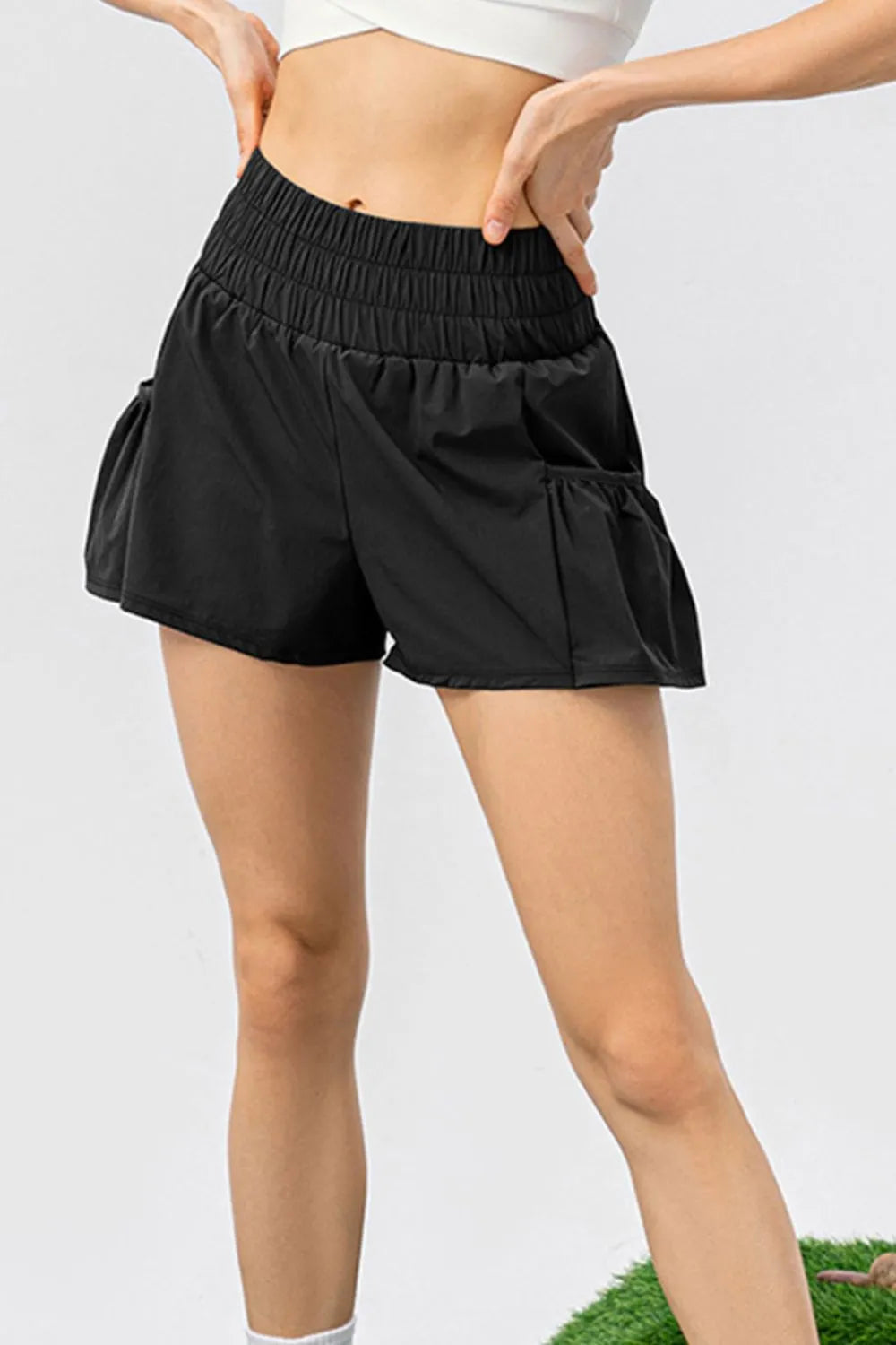 Waist Pocketed Active Shorts DJPT