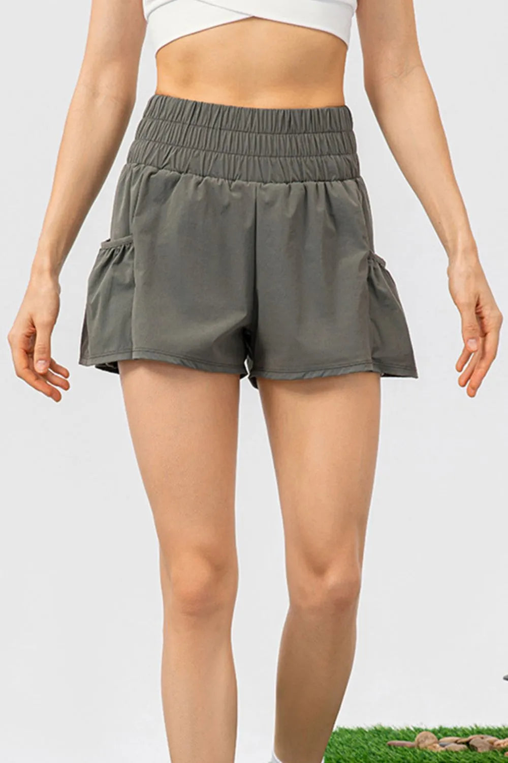 Waist Pocketed Active Shorts DJPT