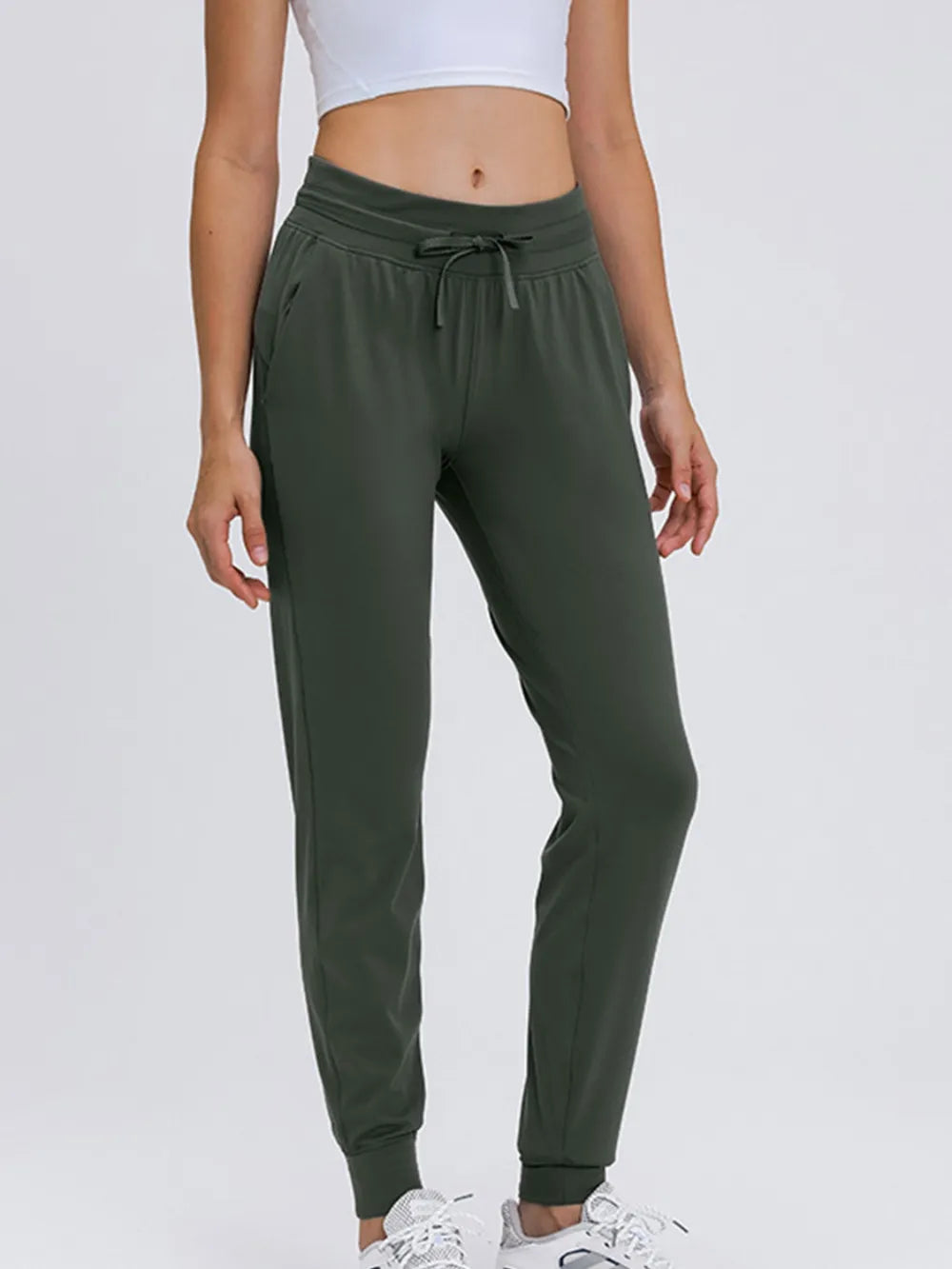 Double Take Tied Joggers with Pockets DJPT