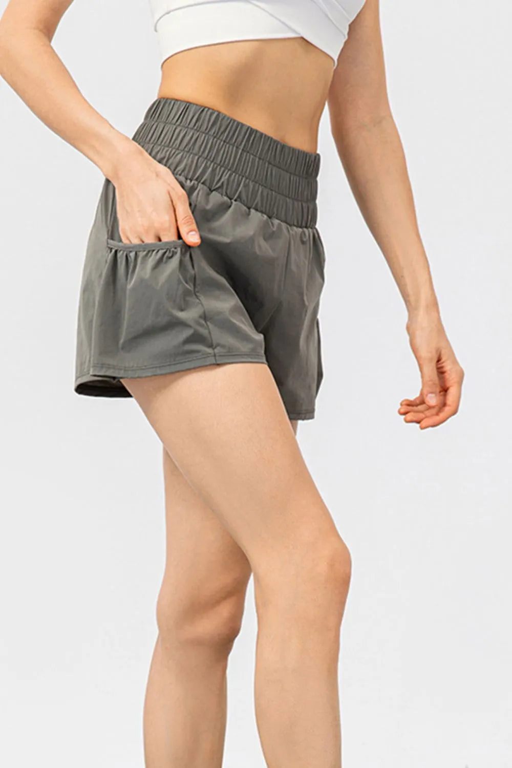 Waist Pocketed Active Shorts DJPT