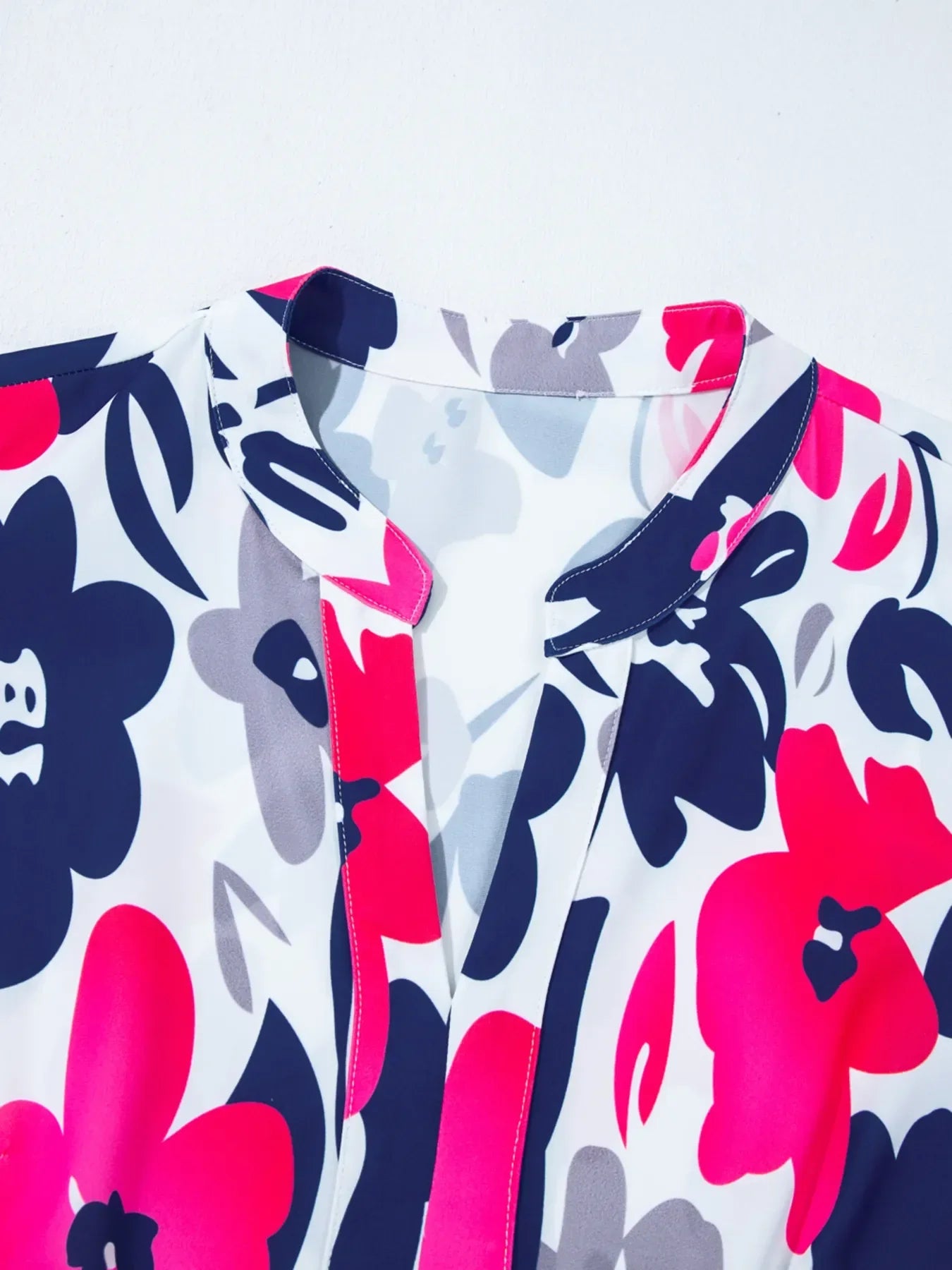 Notched Neck Flutter Sleeve Mini Dress DJPT