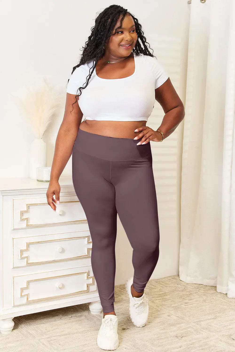 Take Wide Waistband Sports Leggings DJPT