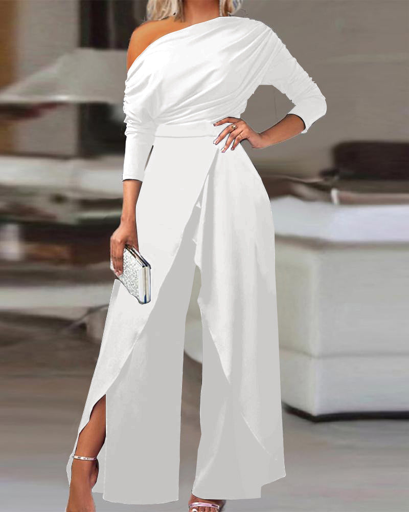 New Shoulder Formal Elegant Party Jumpsuit DJPT