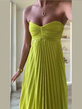 Summer New Sexy Breast-Wearing Dress Press-Folding High-End Evening Dress