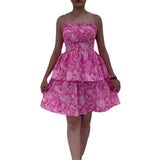 Summer New Women's Waist Sling Belts With Chest-Scarded Back Prints Thin Vacation Short