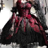Teased Original Rosehip Lolita Woman Lolita Sling Skirt Everyday Cute Sweet Dress 7109