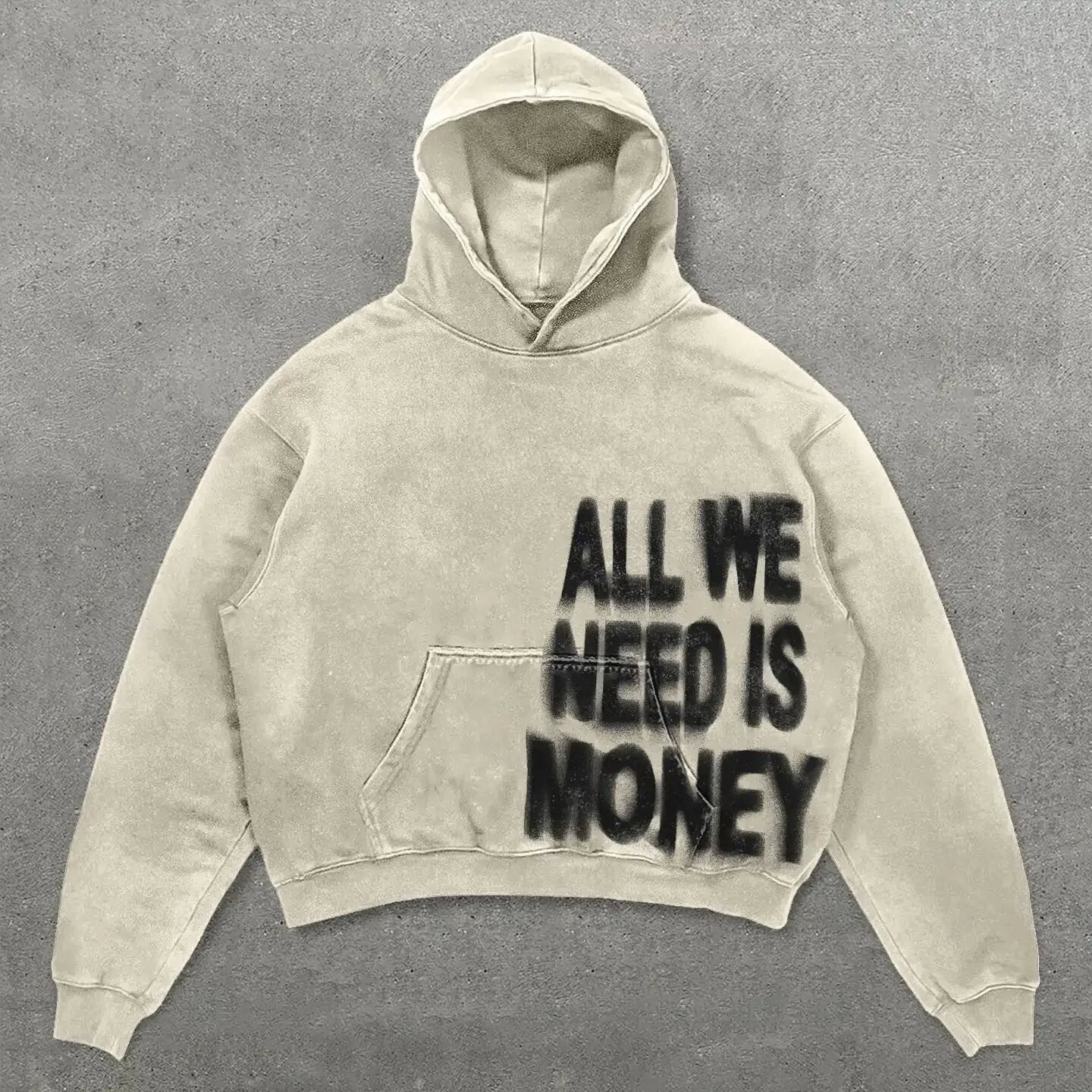Fashion Vintage Skull Print Hoodie Y2k Couple Street Hoodie DJPT