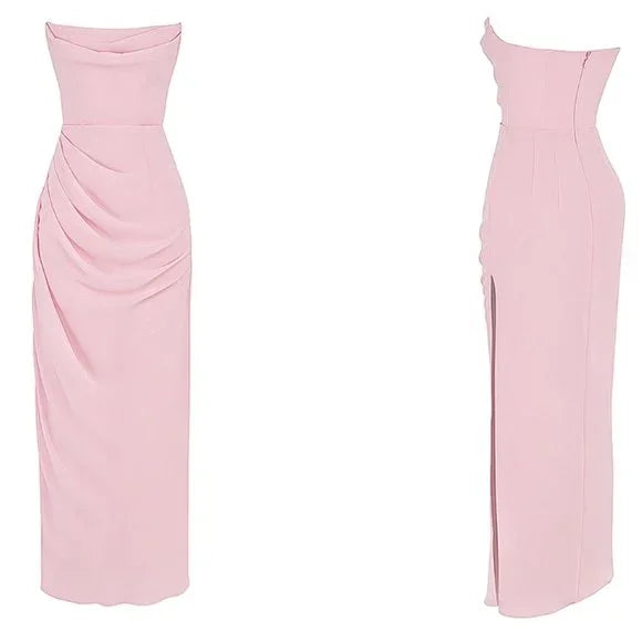 Sweetheart Sleeveless Mermaid Satin Long Evening Prom Dresses SD1587 HZ0628