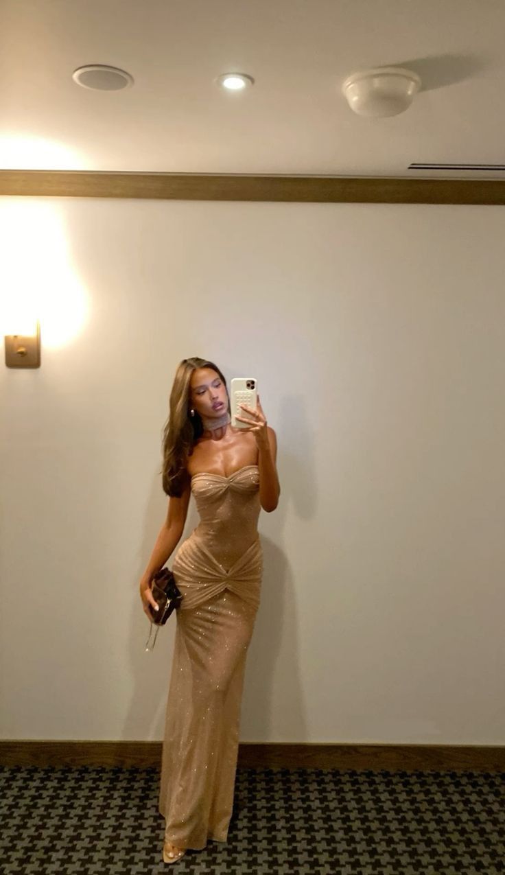 Sheath Sweetheart Sequin Floor Length Champagne Evening Dress Prom Dresses SD1722 HZ0628