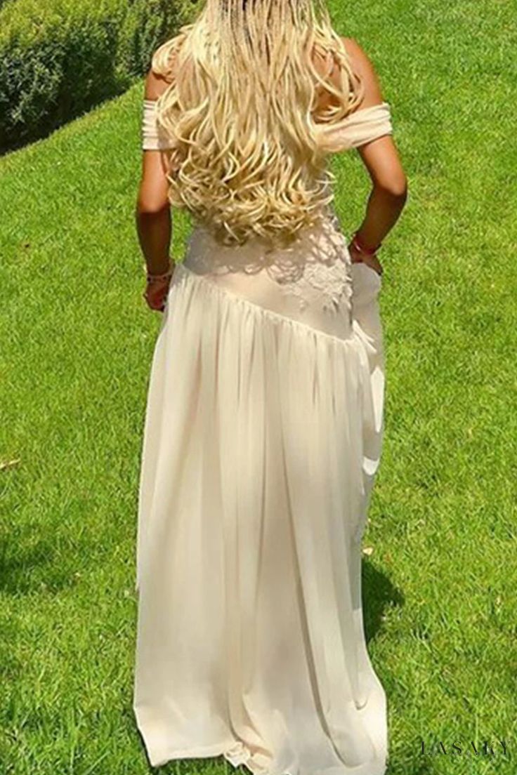 Mermaid Off The Shoulder Long Champagne Prom Dress Evening Dress Formal Dress SD2180 HZ0628