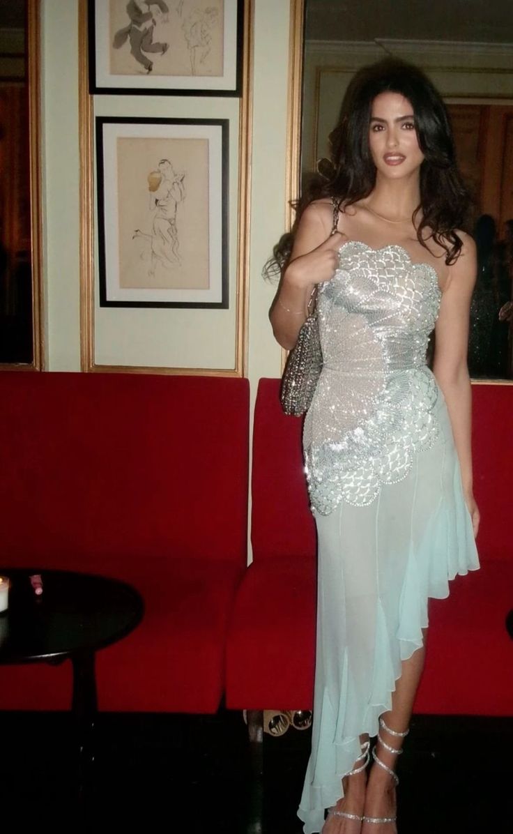 Mermaid Strapless Chiffon Blue Prom Dresses Formal Evening Dress SD2211 HZ0628