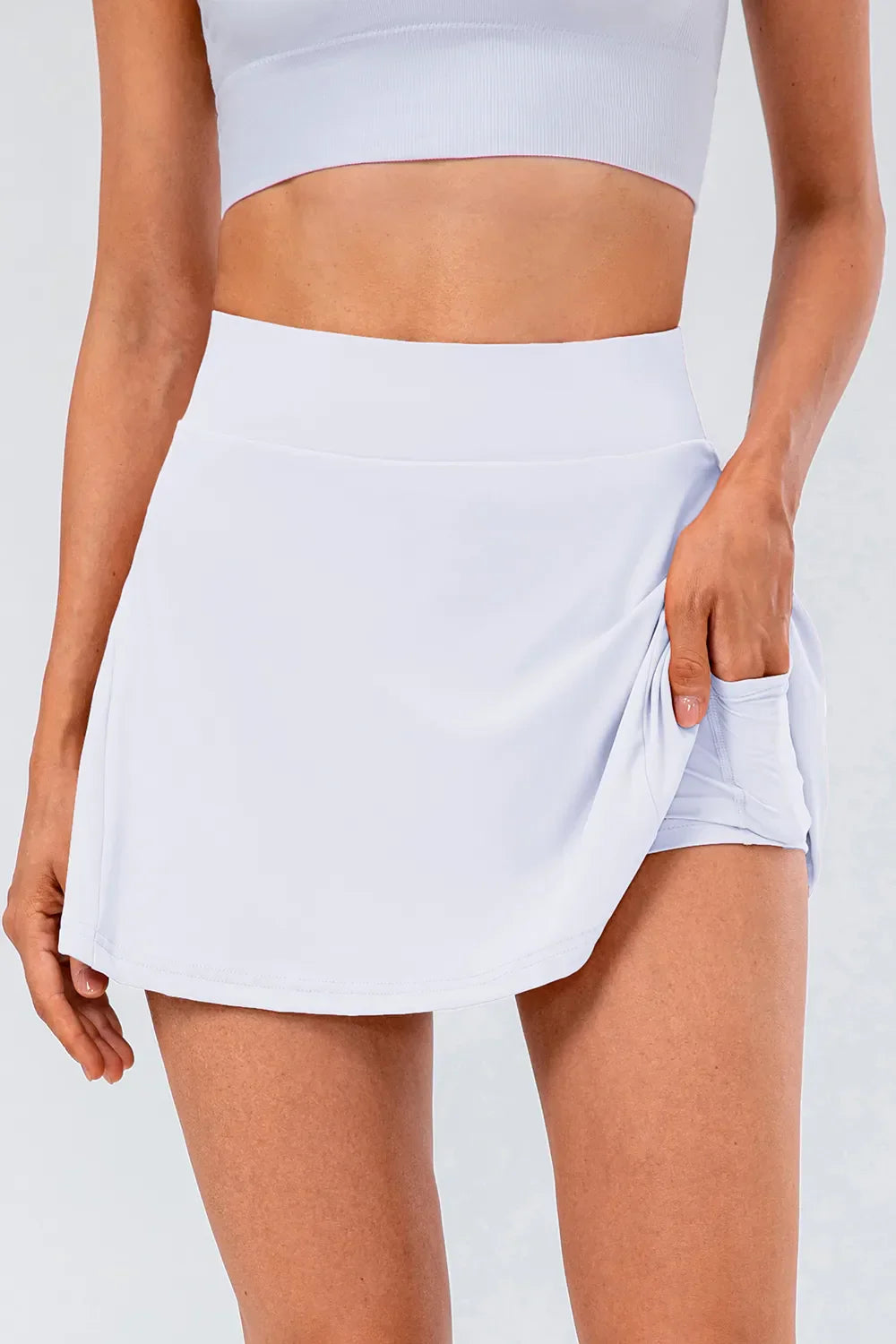 Waist Pleated Active Skirt DJPT
