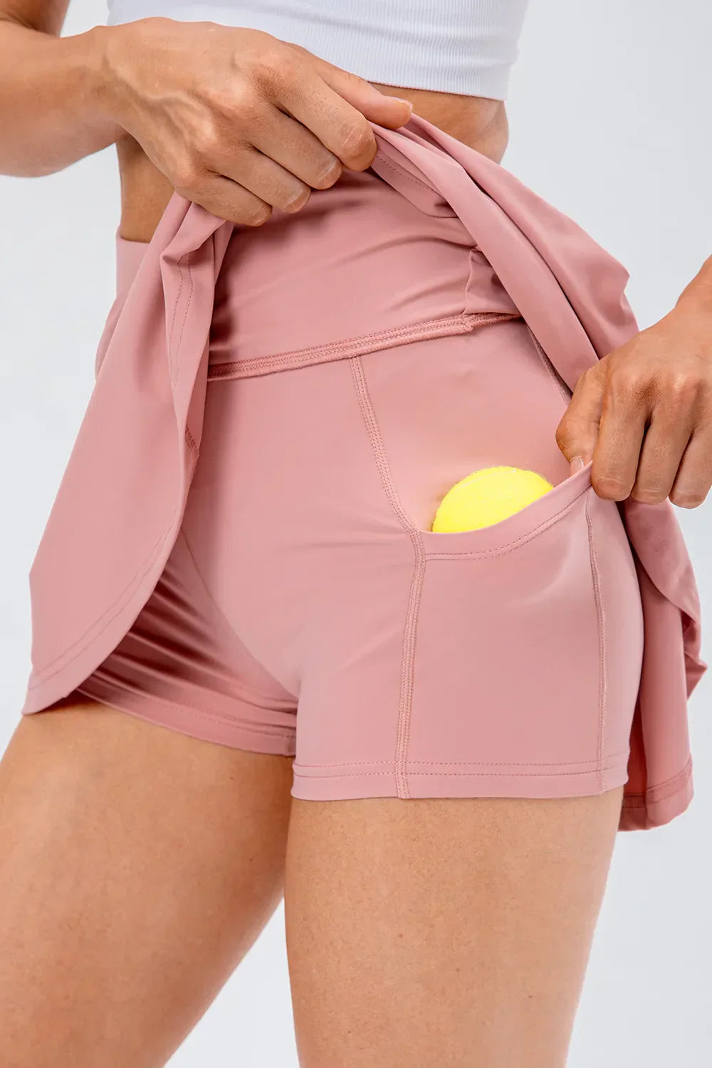 Waist Pleated Active Skirt DJPT