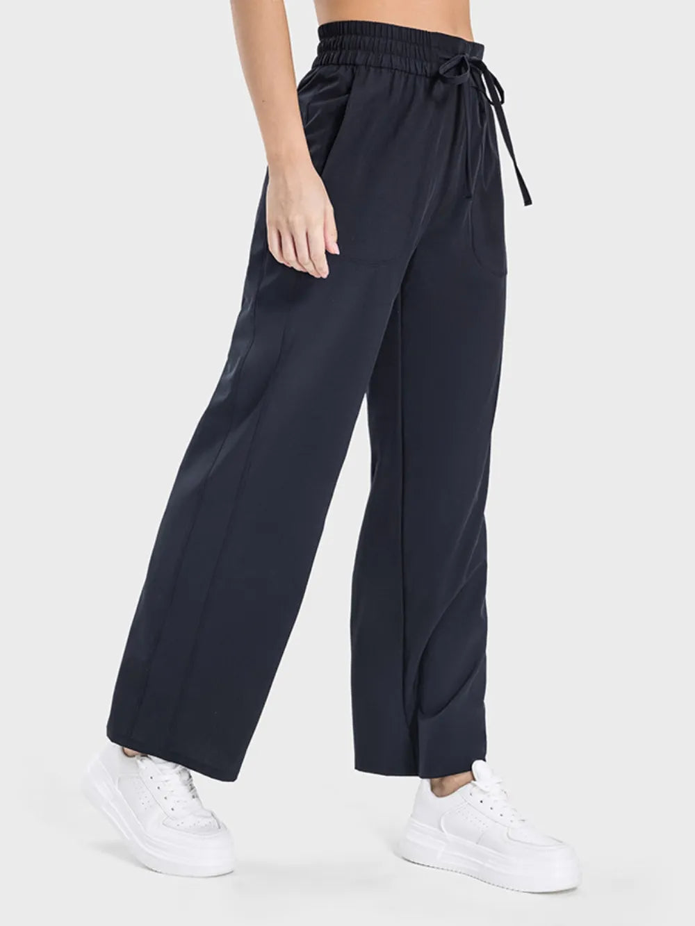 Drawstring Pocketed Active Pants DJPT
