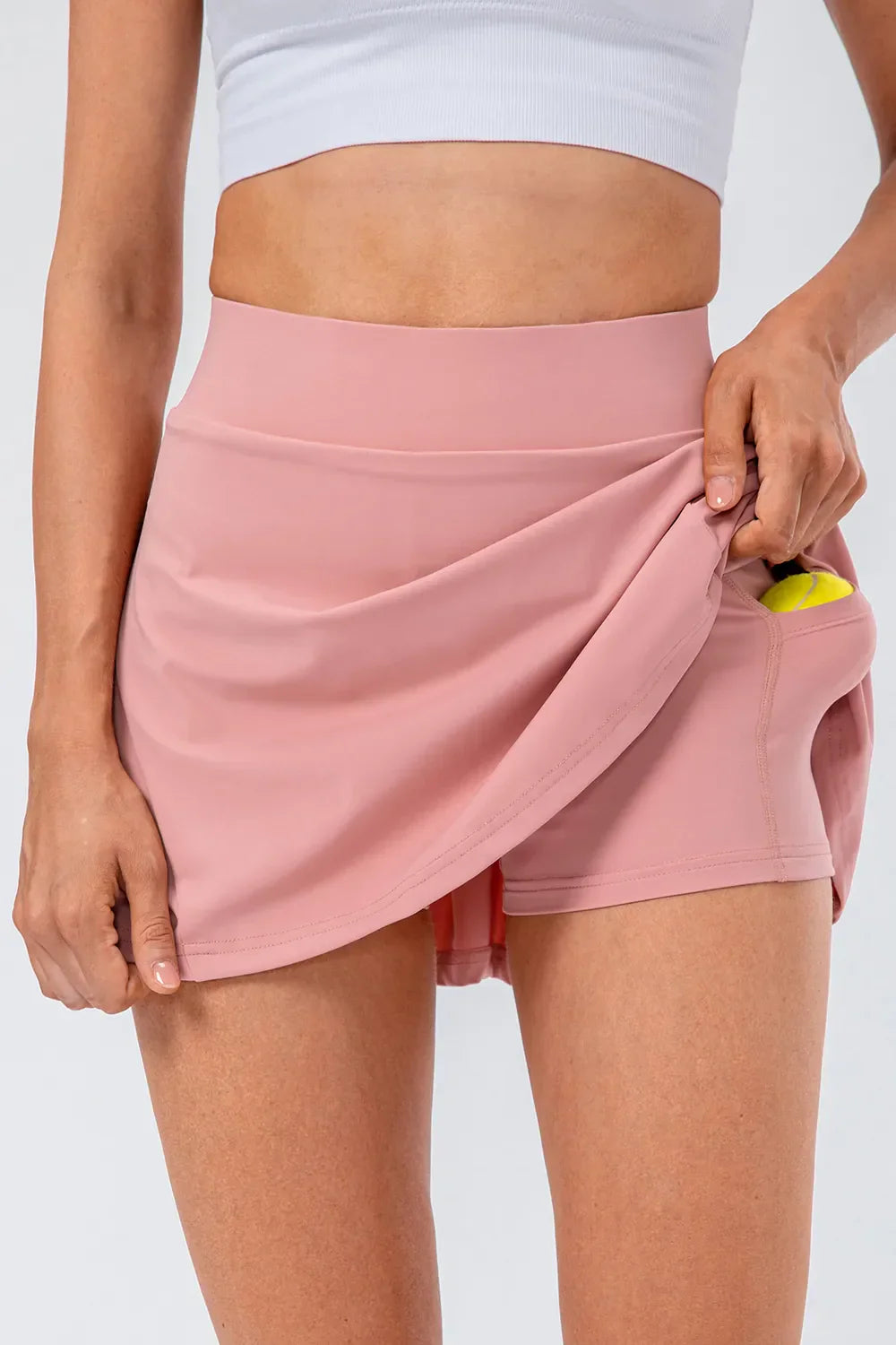 Waist Pleated Active Skirt DJPT