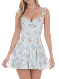 Sweetheart Ruffled Cami Mini Dress DJPT