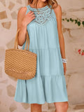 Hem Lace Sleeveless Dress DJPT