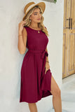 Round Neck Sleeveless Dress DJPT
