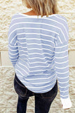 Waffle Knit Henley Long Sleeve Top DJPT