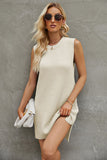Round Neck Sleeveless Sweater Dress DJPT