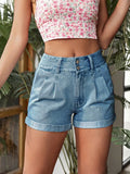 Detail High Rise Denim Shorts DJPT