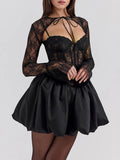 Neck Lace Dress and Cover Up Set DJPT