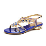 Sandals Women's Summer 2025 New Water Drill With Anti-Slip Flat Shoes Fairy Wind Sandals Wear High Quality Shoes