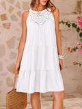 Hem Lace Sleeveless Dress DJPT