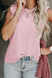 Striped Round Neck Blouse DJPT