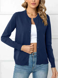 Down Round Neck Cardigan DJPT