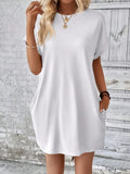 Round Neck Short Sleeve Dress DJPT