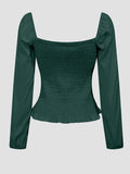 Square Neck Balloon Sleeve Blouse DJPT
