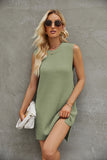 Round Neck Sleeveless Sweater Dress DJPT