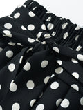 Dot One-Shoulder Top and Mini Skirt Set DJPT