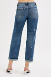 Full Size Low Rise Crop Boyfriend Jeans Plus Size DJPT