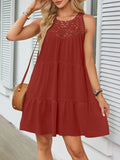 Hem Lace Sleeveless Dress DJPT