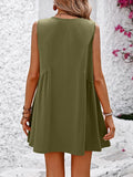 V-Neck Sleeveless Mini Dress DJPT