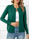 Down Round Neck Cardigan DJPT