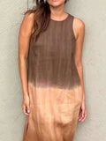 Size Sleeveless Gradient Tank Midi Dress Plus Size DJPT