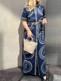 Maxi Shirt Dress with Belt DJPT