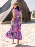 V-Neck Midi Dress DJPT