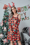 Asymmetrical Neck Long Sleeve Dress DJPT