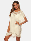 V-Neck Short Sleeve Cover-Up DJPT