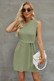 Round Neck Sleeveless Sweater Dress DJPT