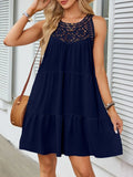 Hem Lace Sleeveless Dress DJPT