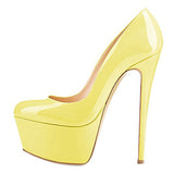 Women's Round Head Waterproof Table Ultra-High Heel Shoes Large-Size Single Shoes Sexy Platform Heels High Quality Shoes