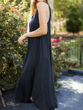 Size V-Neck Midi Tank Dress DJPT