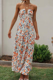 Halter Neck Tiered Maxi Dress DJPT